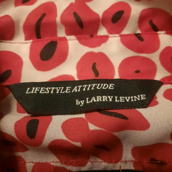 Red and Black Lifestyle Additude Blouse - Picture 4 of 6